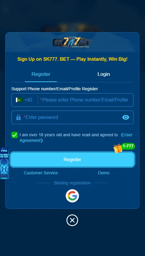 SK777 Bet Game