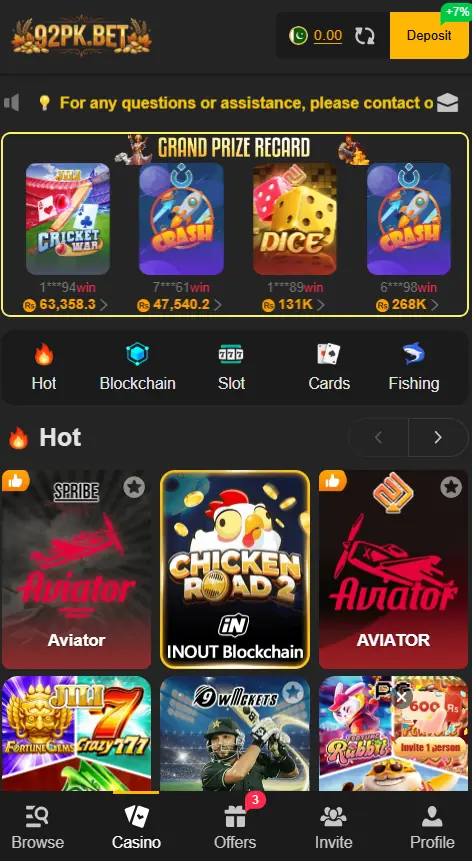 92PK BET Game