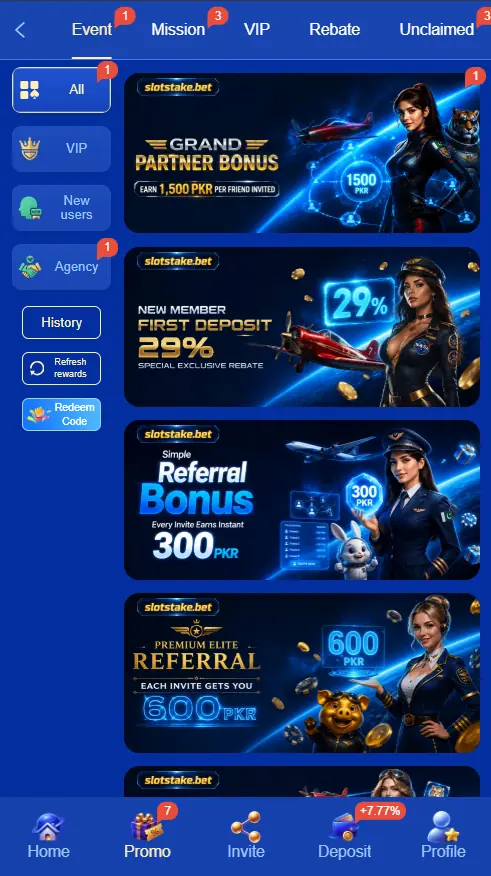 Slotstake bet game